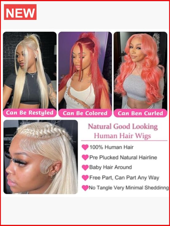 26 Inch 613 Lace Front Wig Human Hair 13X4 Straight HD Transparent Lace Frontal